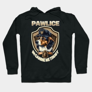 Pawlice Officer - In Canine We Trust Dog Hoodie